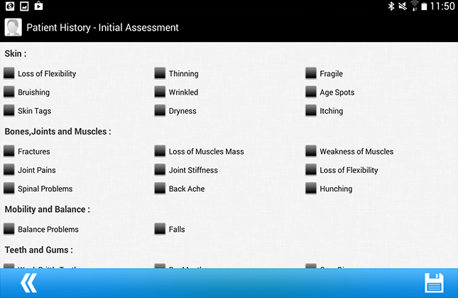 Arogita Patient History Initial Assessment